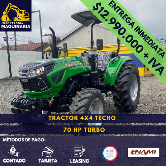 Tractor 4x4 Techo 70 HP Turbo