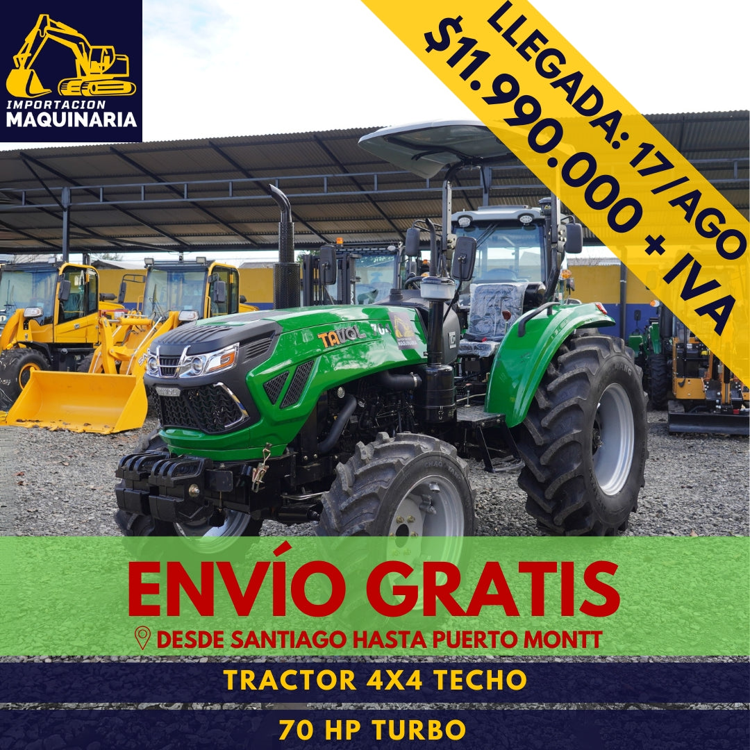Tractor 4x4 Techo 70 HP Turbo