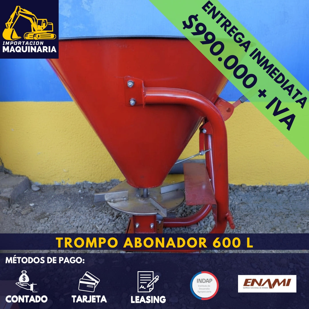 Trompo abonador de 600 L