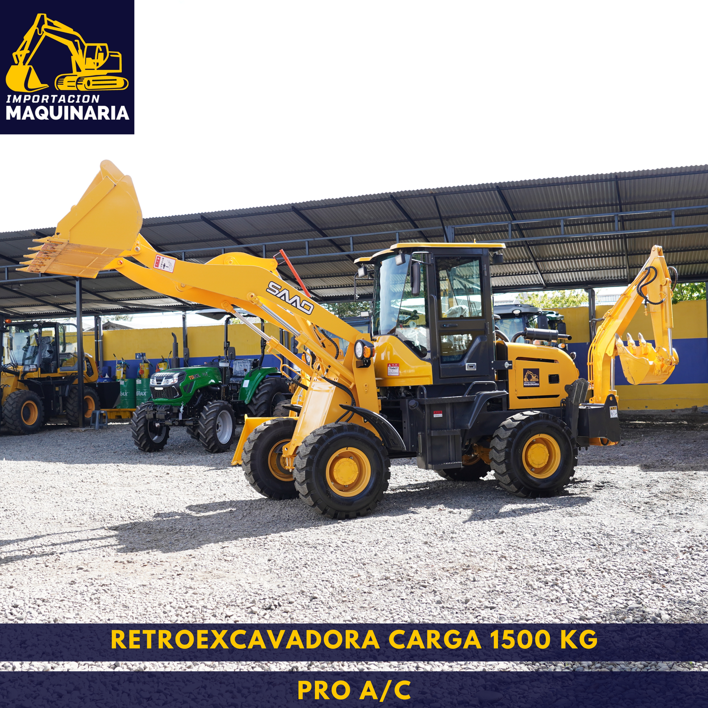 Retroexcavadora Carga 1500 Kg Pro A/C