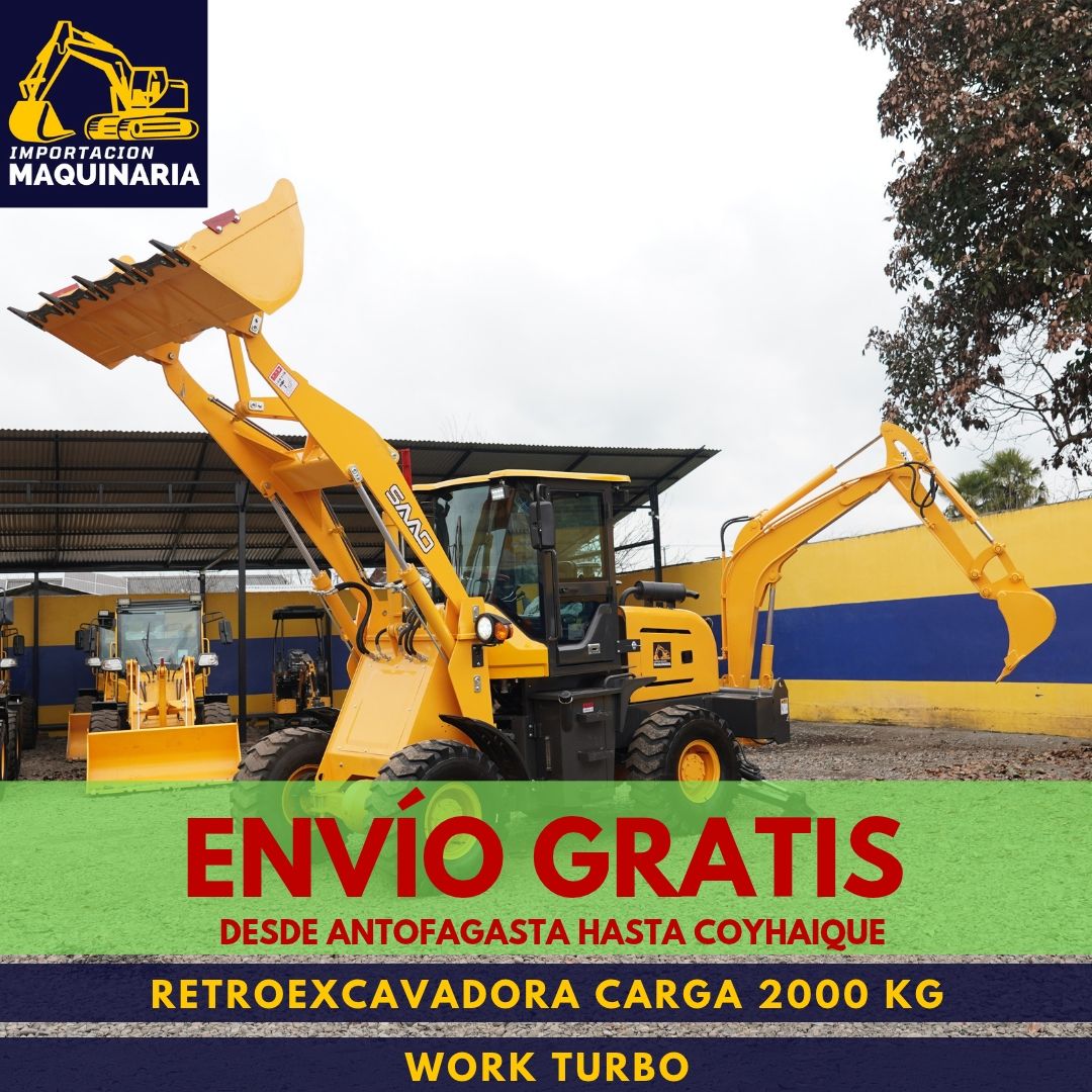 Retroexcavadora Carga 2000 Kg Work Turbo