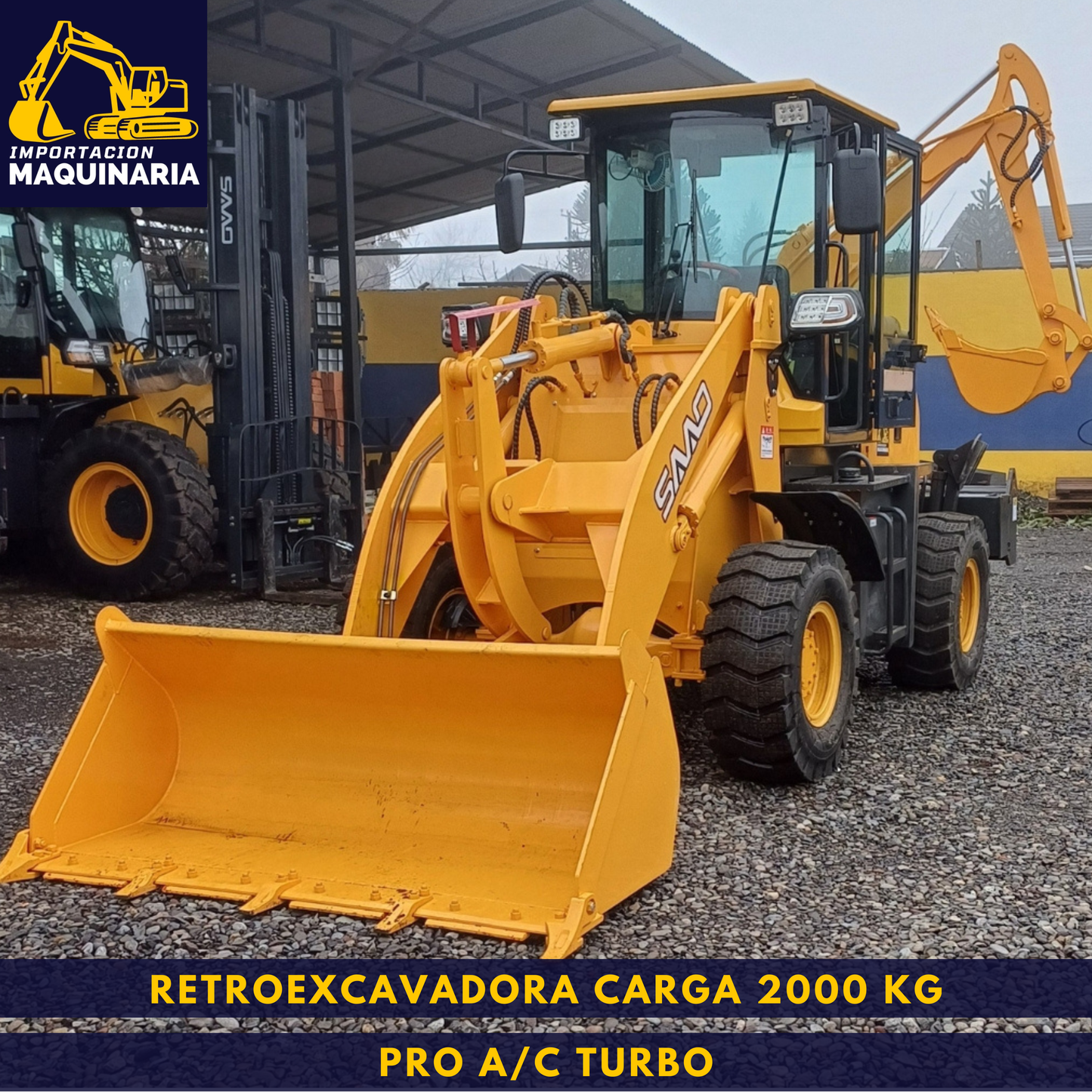 Retroexcavadora Carga 2000 Kg Pro A/C Turbo