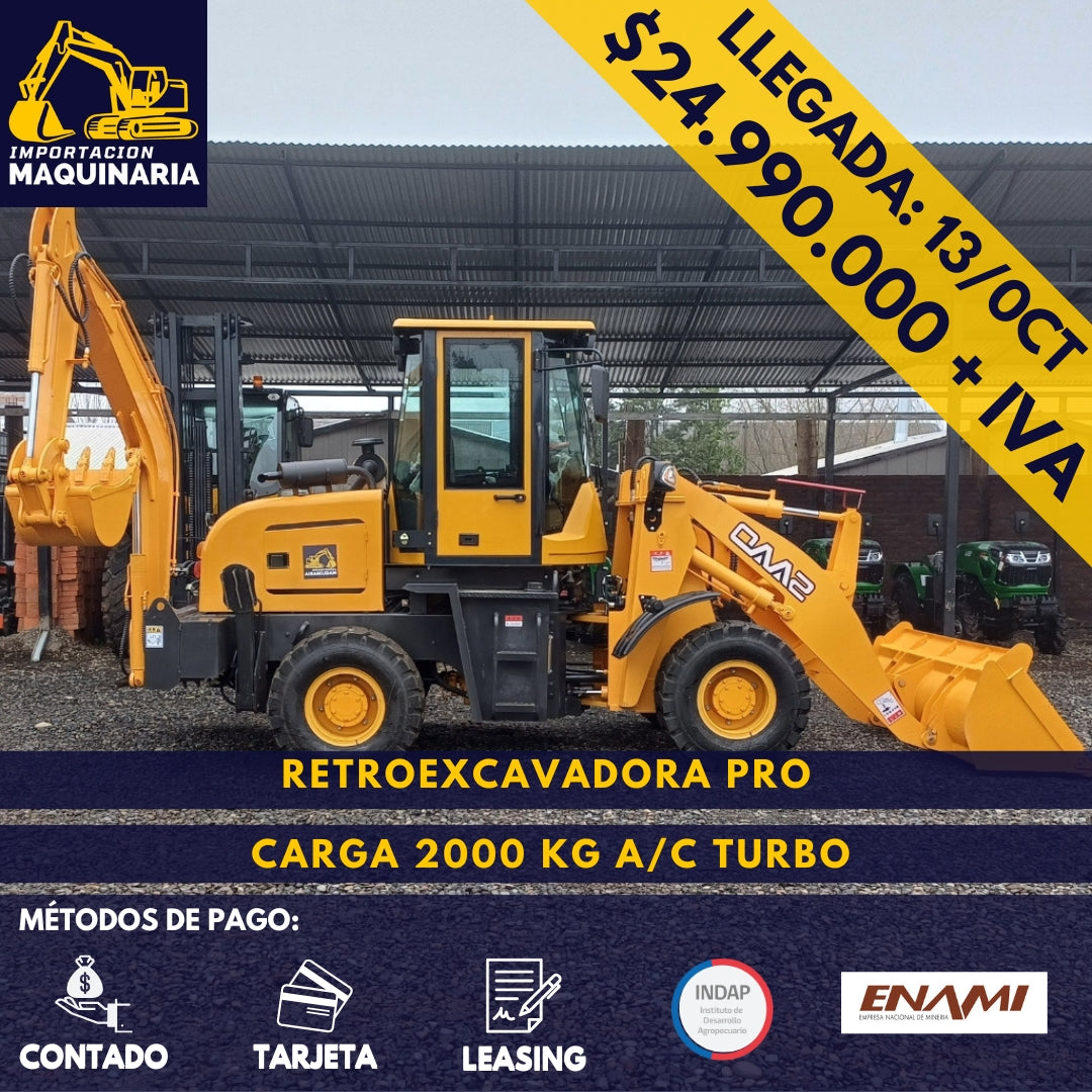 Retroexcavadora Pro Carga 2000 Kg A/C Turbo