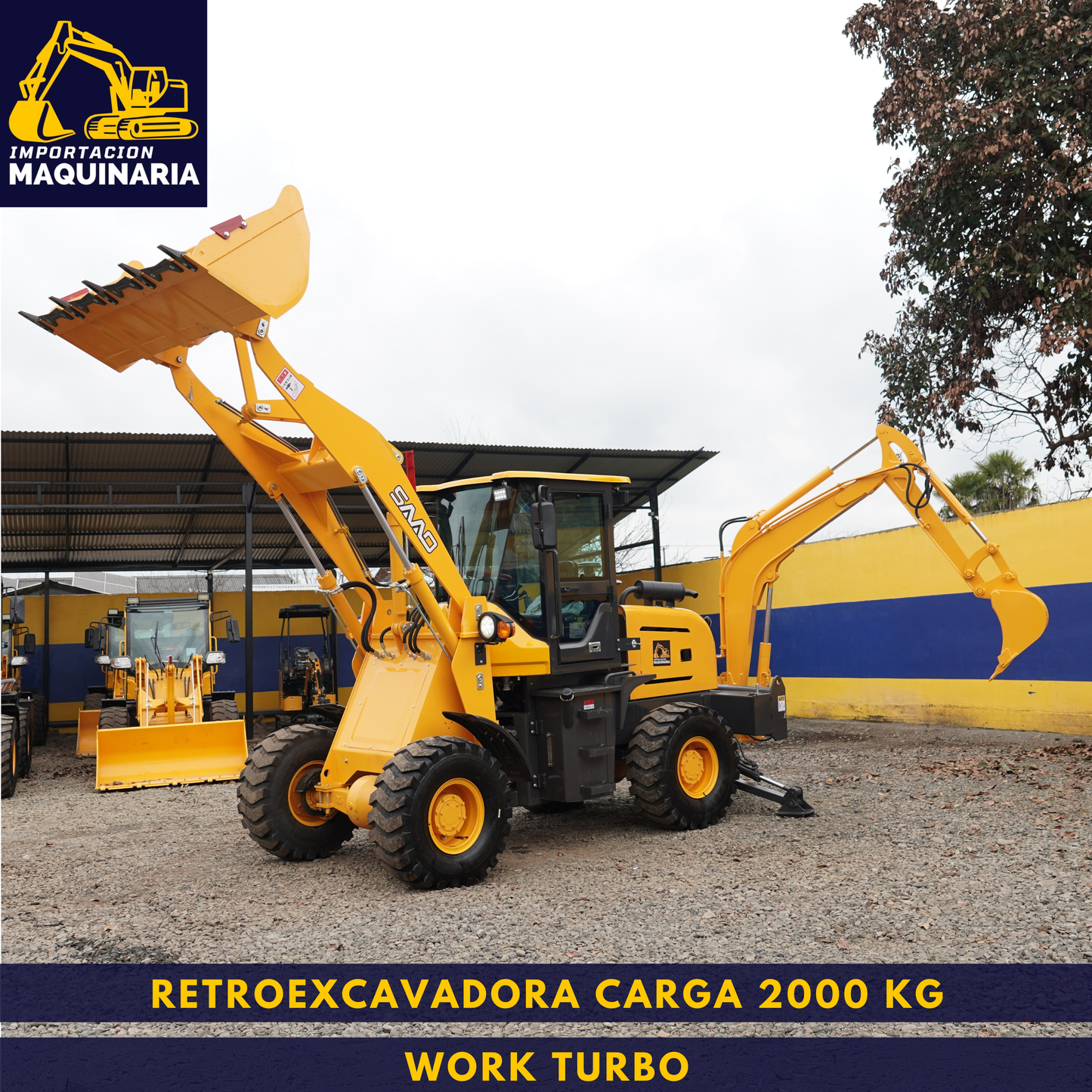 Retroexcavadora Carga 2000 Kg Work Turbo